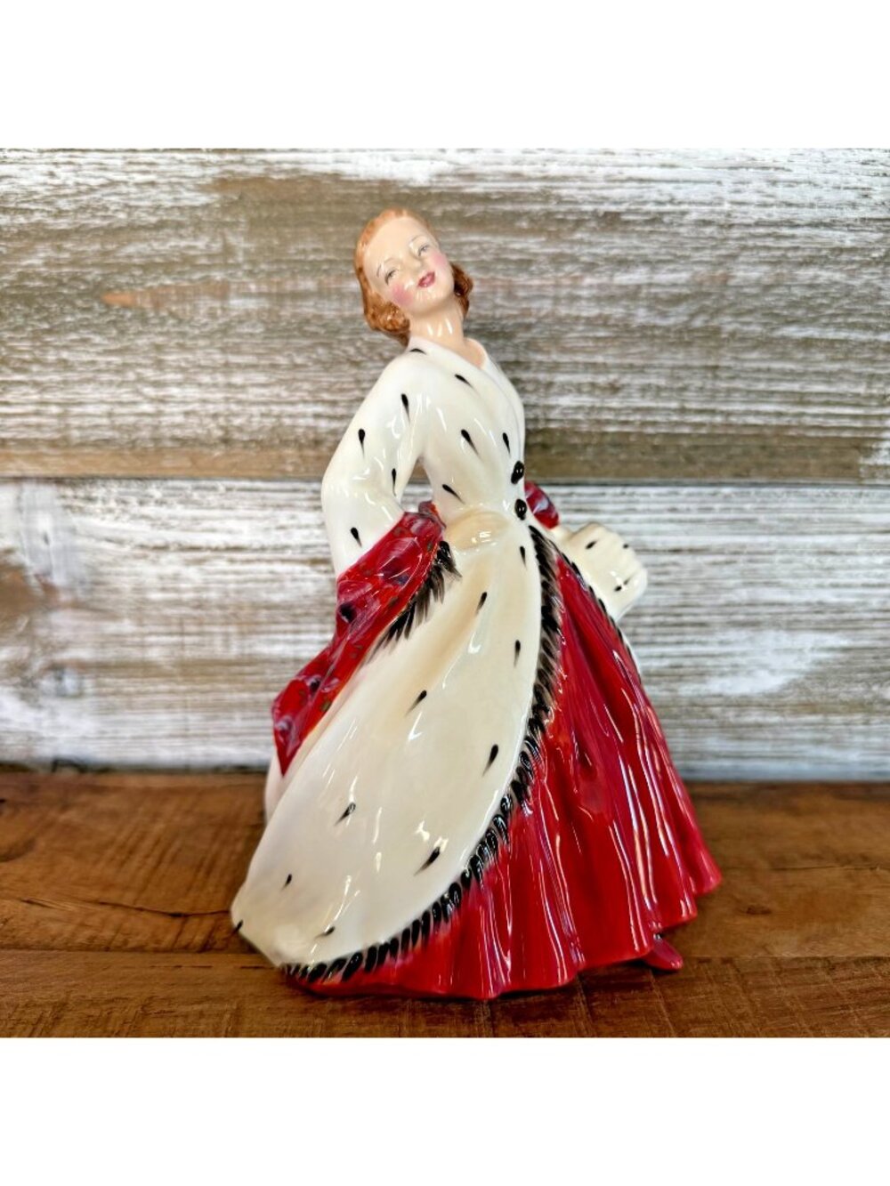 Vintage Royal Doulton “The Ermine Coat” Figurine HN1981 Bone China England